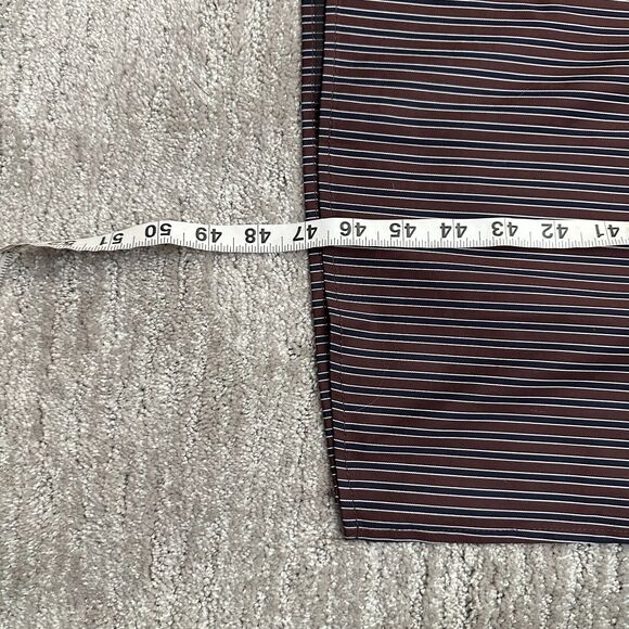 Peruvian Connection x Glenda Bailey Dress Womens Large Striped Shirt Pockets - Picture 11 of 12
